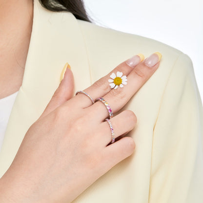 [ECHO ]Elegant Vivid Round Cut Daily Ring