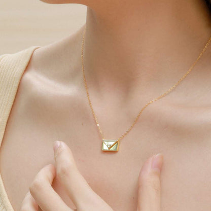 [ECHO ]Envelope Heart Shape Mother's Day Necklace