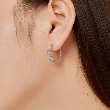 [ECHO ]Dazzling Colorful Emerald Cut Daily Earrings