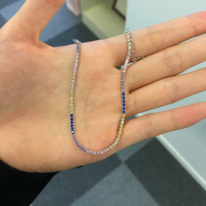 [ECHO ]Radiant Shinning Princess Cut Tennis Bracelet