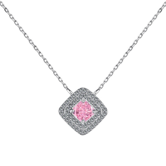 [ECHO ]Sparkling Asscher Cut Necklace