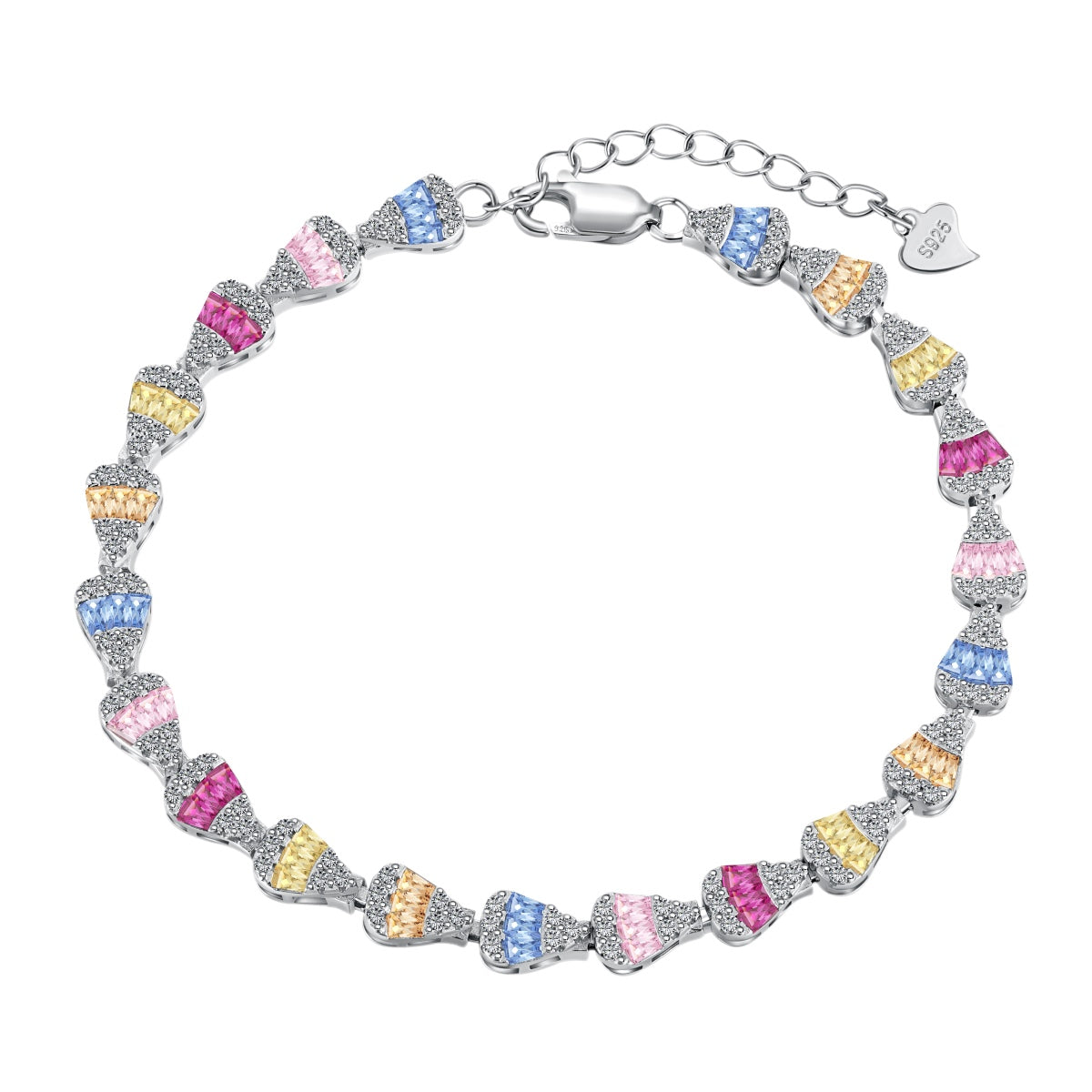 [ECHO ]Radiant Water Drop Shape Daily Bracelet