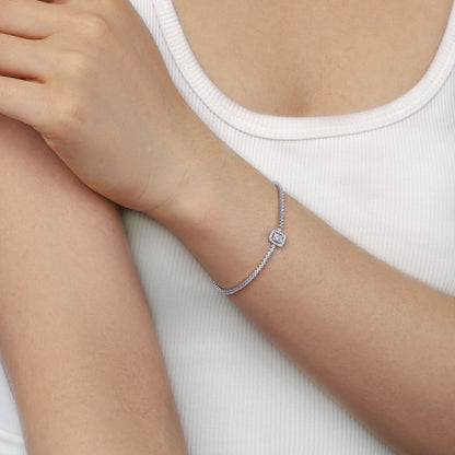 [ECHO ]Luxurious Dazzling Square Shape Banquet Bracelet