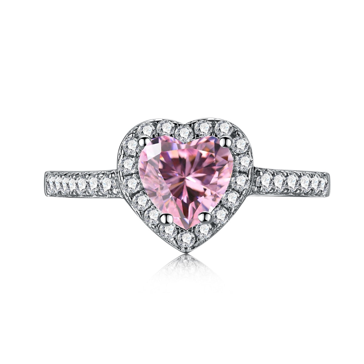 [ECHO ]Eternity Splashy Romantic Heart Shape Lover Ring