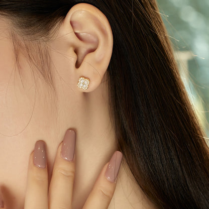[ECHO ]Four-Leaf Clover Flower Shaped Earrings