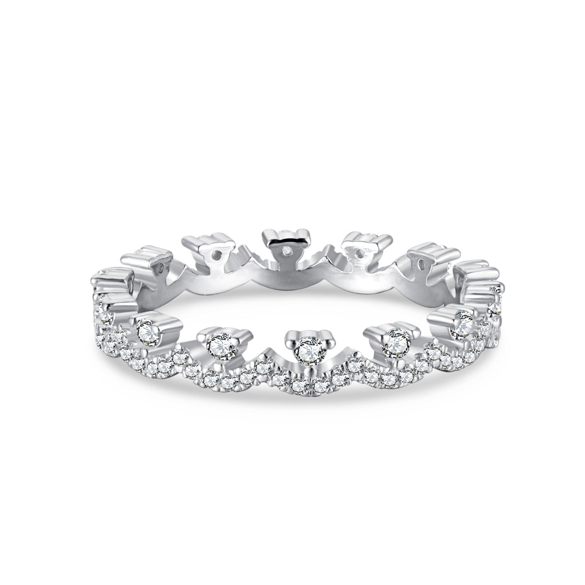 [ECHO ]Elegant Resplendent Round Shape Party Ring