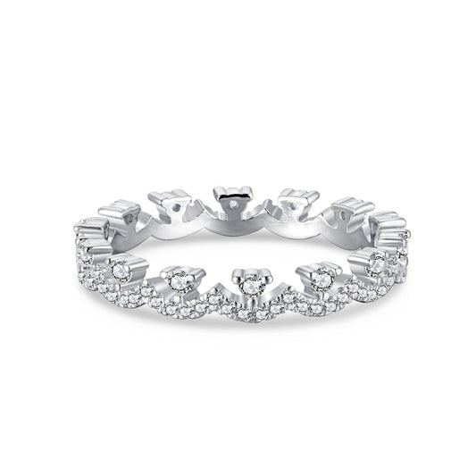 [ECHO ]Elegant Resplendent Round Shape Party Ring