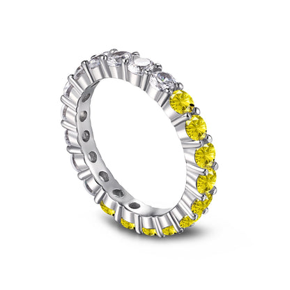 [ECHO ]Sparkling Round Cut Tennis Ring