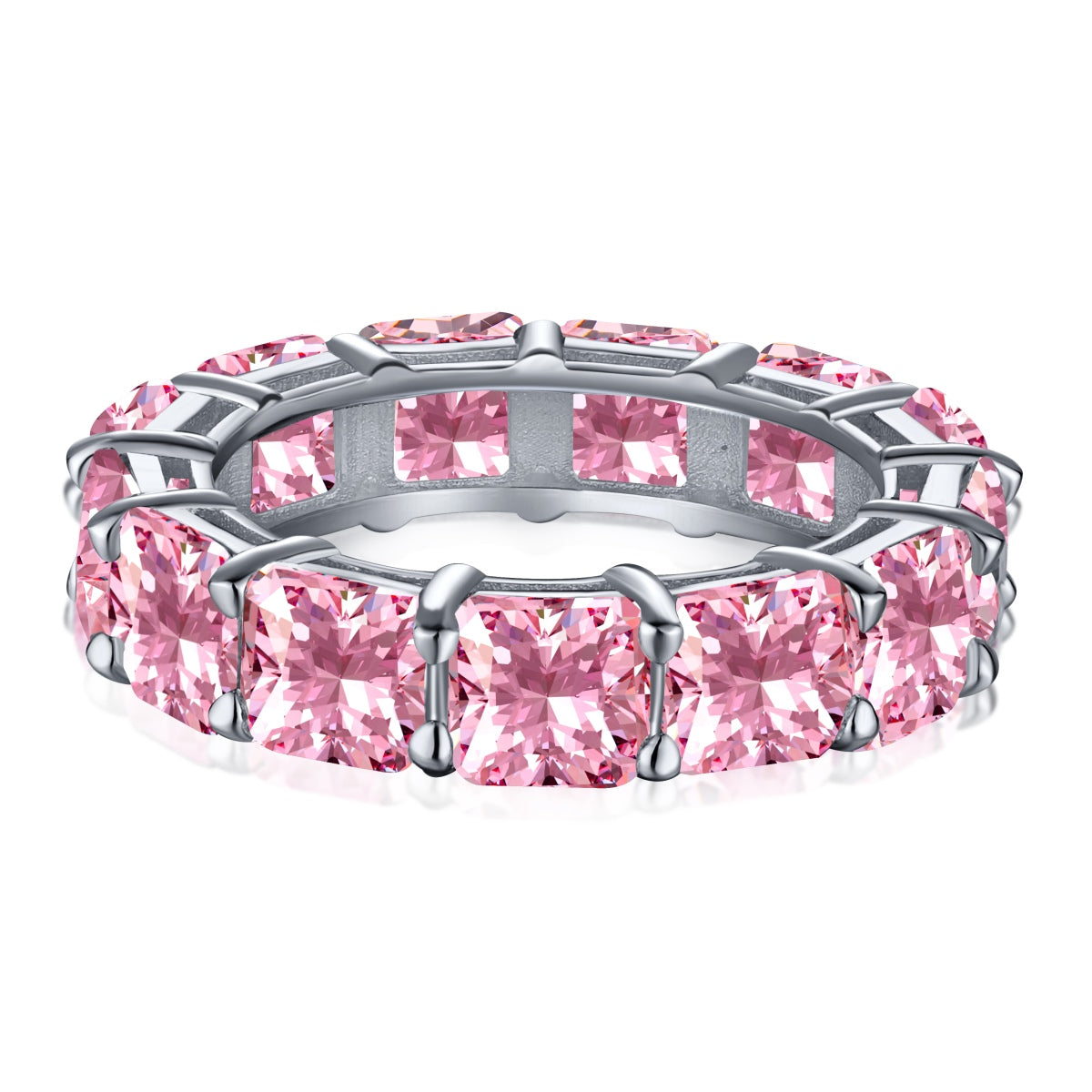 [ECHO ]Elegant Princess Cut Tennis Ring