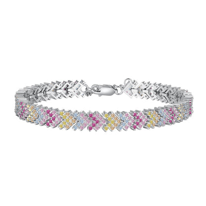 [ECHO ]Ornate Sparkling Round Cut Party Bracelet