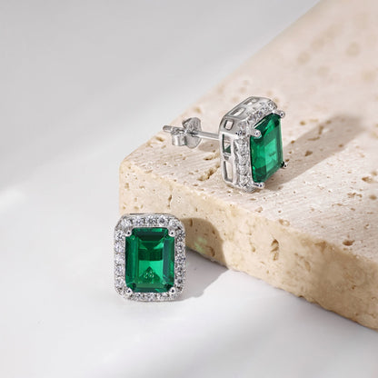 [ECHO ]Luxurious Dainty Emerald Cut Banquet Earrings