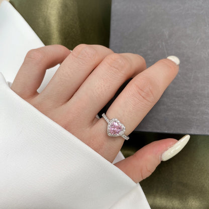 [ECHO ]Eternity Splashy Romantic Heart Shape Lover Ring
