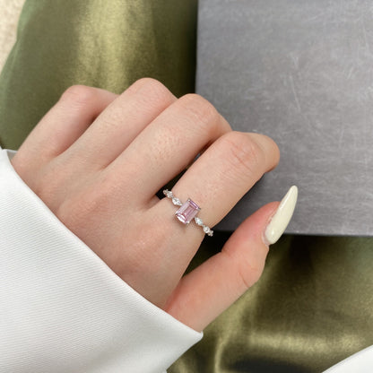 [ECHO ]1.0 Carat Dainty Resplendent Radiant Cut Daily Ring
