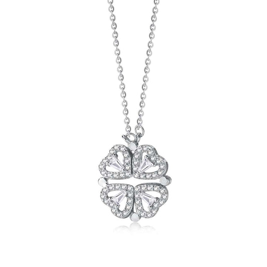 [ECHO ]Ornate Heart Cut Flower Shape Necklace