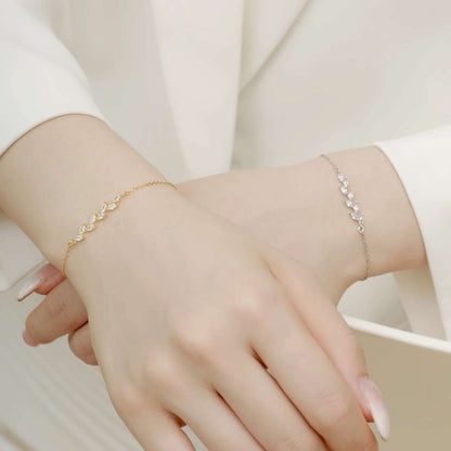 [ECHO ]Elegant Wheat Leaves Shape Bracelet