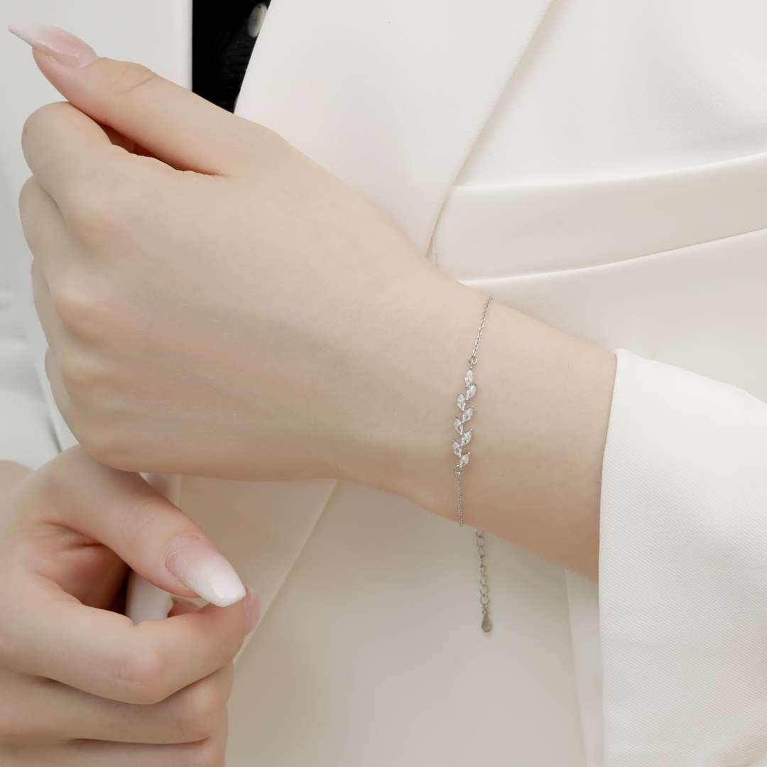 [ECHO ]Elegant Wheat Leaves Shape Bracelet