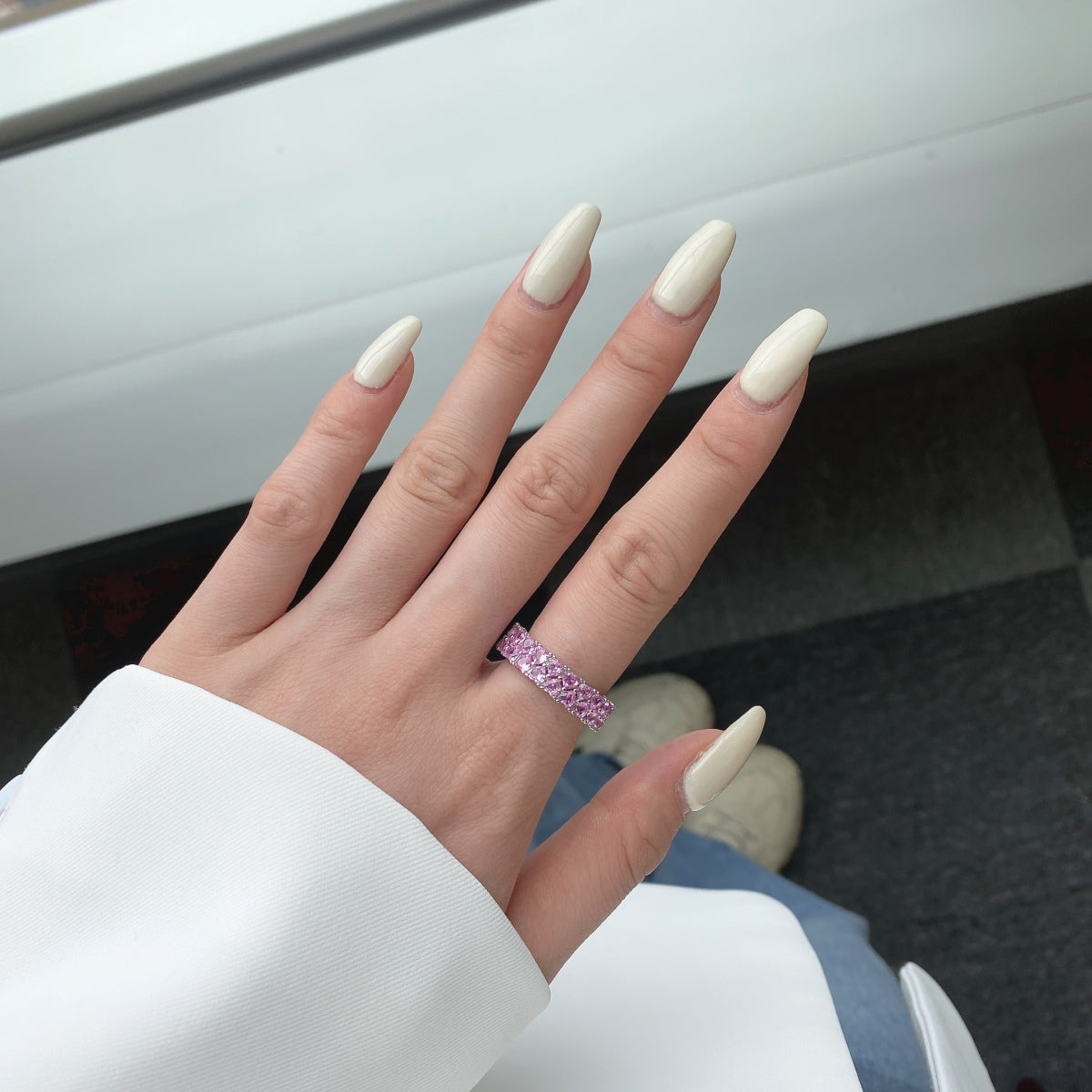 [ECHO ]Sparkling Full Heart Ring