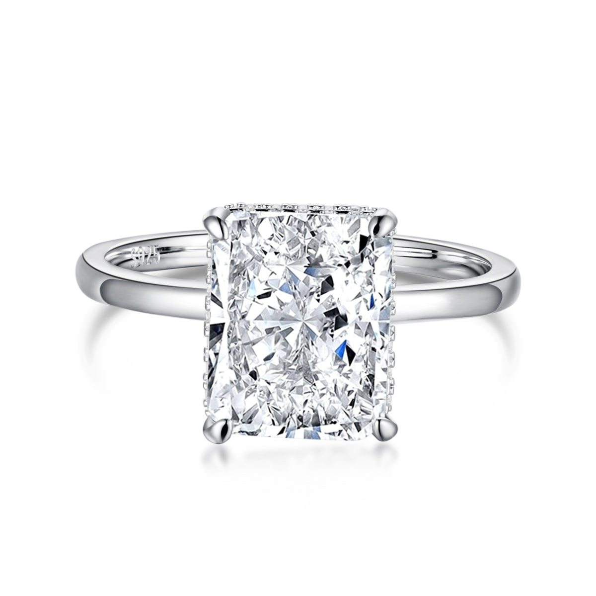[ECHO ]4.0 Carat Ornate Enchanting Radiand Cut Banquet Ring