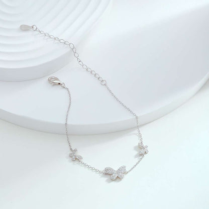 [ECHO ]Delicate Butterfly Pendant Bracelet