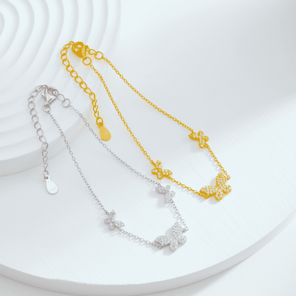 [ECHO ]Delicate Butterfly Pendant Bracelet