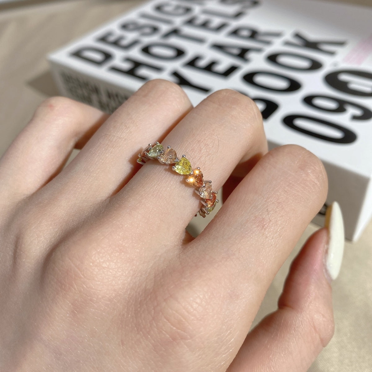 [ECHO ]0.25 Carat Radiant Romance Heart Cut Lover Ring