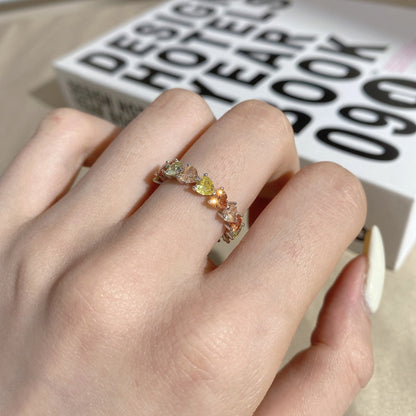 [ECHO ]0.25 Carat Radiant Romance Heart Cut Lover Ring