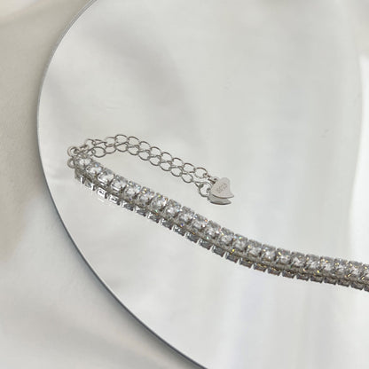 [ECHO ]Sparkling Round Cut Daily Bracelet