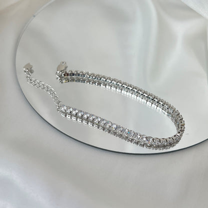 [ECHO ]Sparkling Round Cut Daily Bracelet