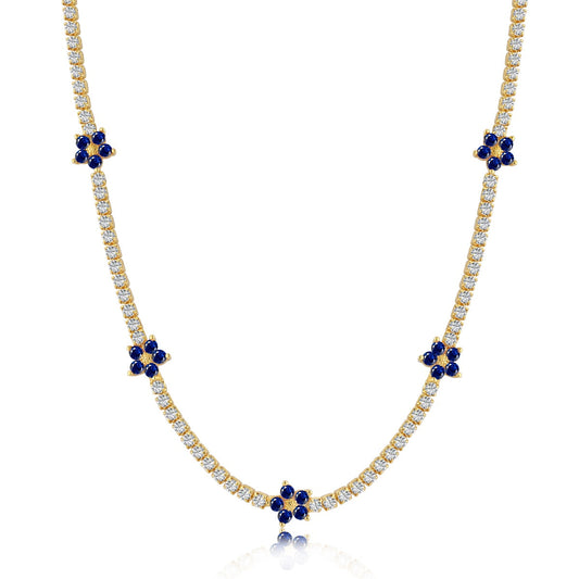 [ECHO ]Luxurious Colorful Flower Tennis Necklace