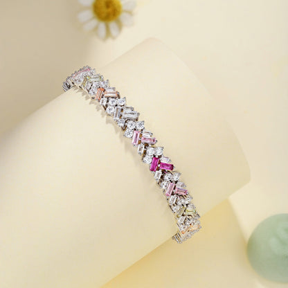 [ECHO ]Dazzling Unique Multi Shape Daily Bracelet