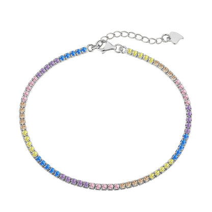 [ECHO ]Dazzling Colorful Round Cut Daily Bracelet