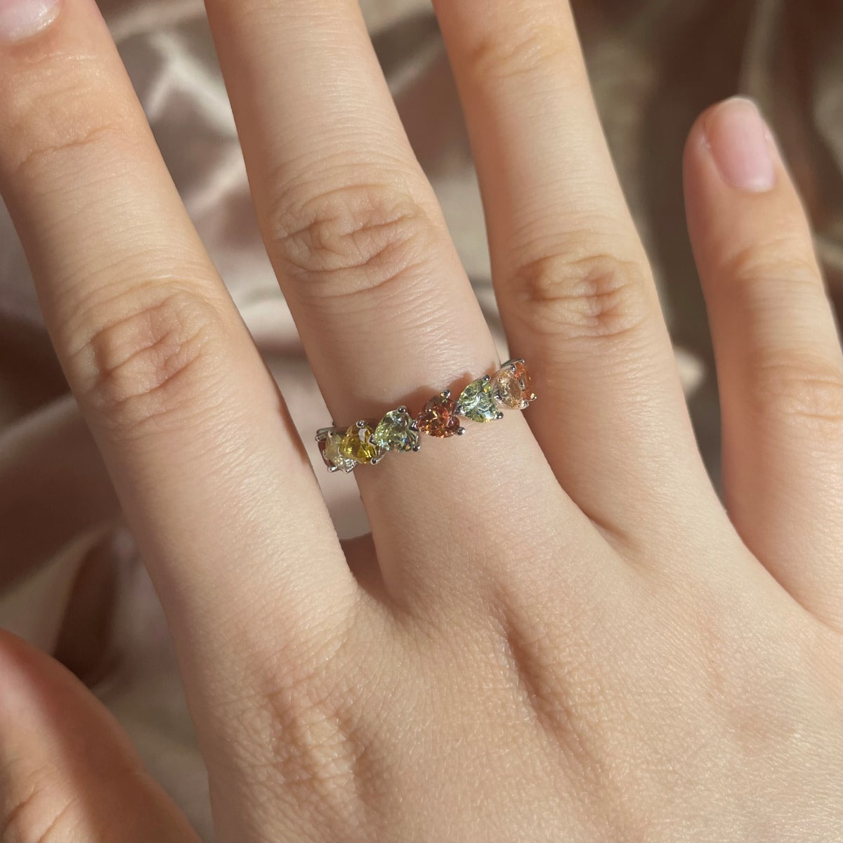 [ECHO ]0.25 Carat Radiant Romance Heart Cut Lover Ring