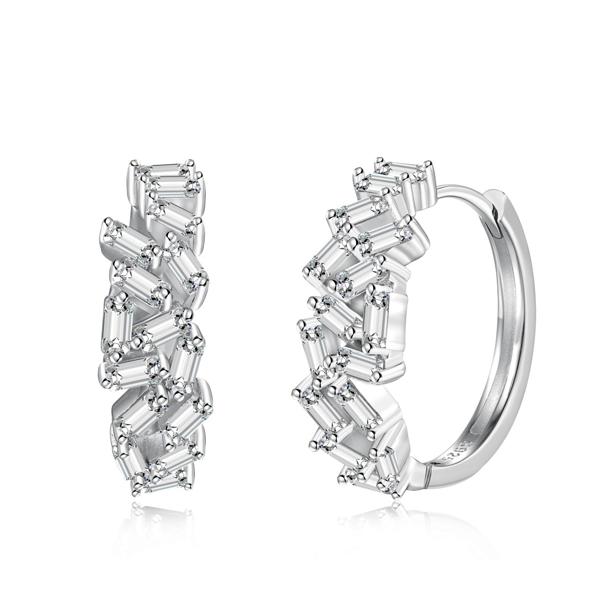 [ECHO ]Dazzling Colorful Emerald Cut Daily Earrings