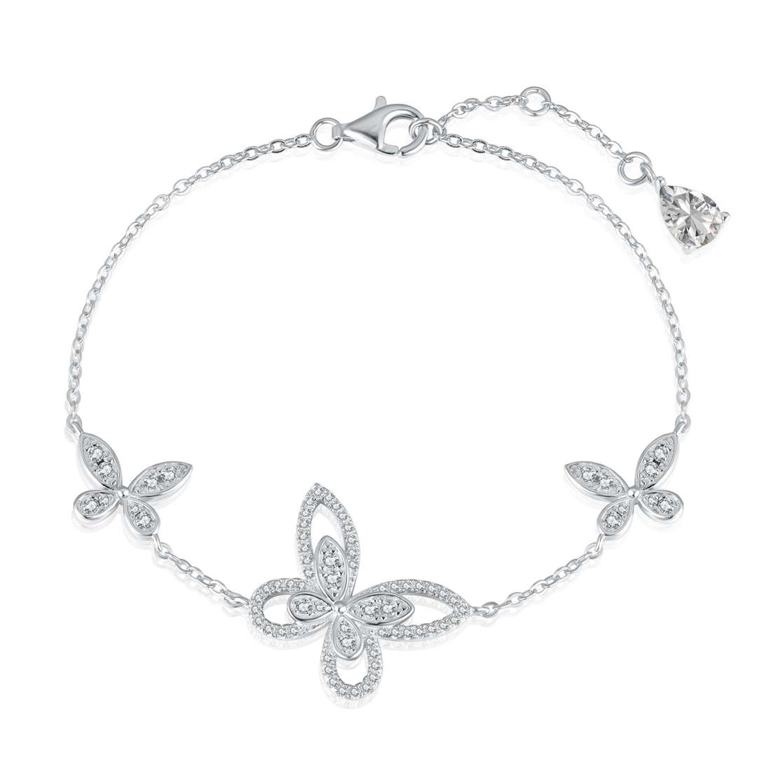 [ECHO ]Delicate Butterfly Pendant Bracelet