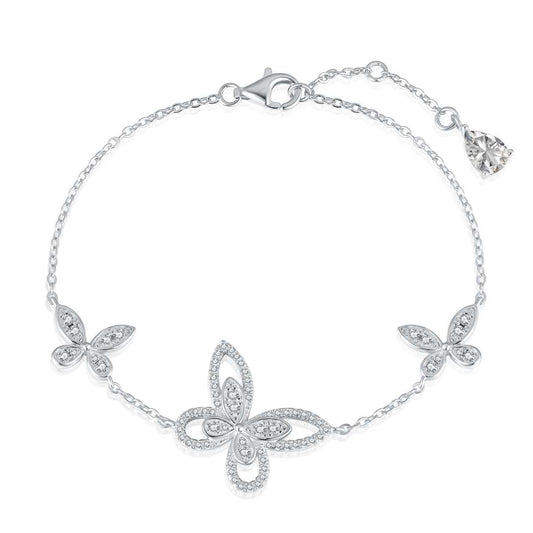 [ECHO ]Delicate Butterfly Pendant Bracelet