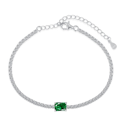 [ECHO ]1.0 Carat Unique Emerald Cut Banquet Bracelet
