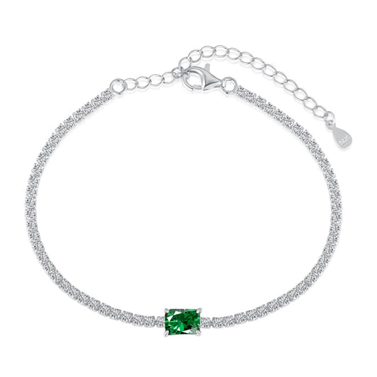 [ECHO ]1.0 Carat Unique Emerald Cut Banquet Bracelet
