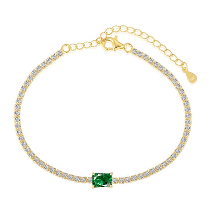 [ECHO ]1.0 Carat Unique Emerald Cut Banquet Bracelet