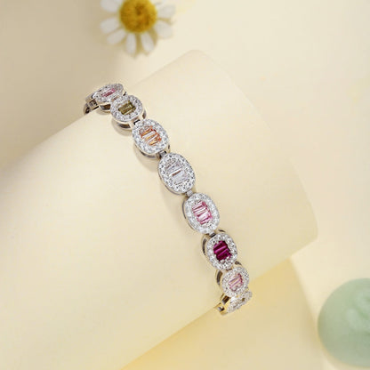 [ECHO ]Exquisite Ornate Emerald Cut Daily Bracelet