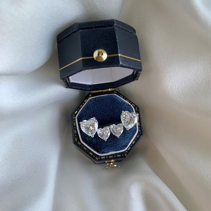 [ECHO ]Double Heart-Shape Classic Princess Style Earrings
