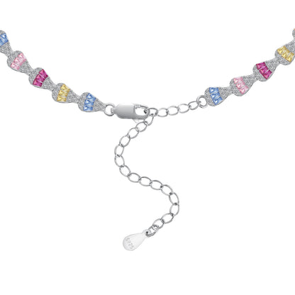 [ECHO ]Radiant Colorful Rainbow Necklace