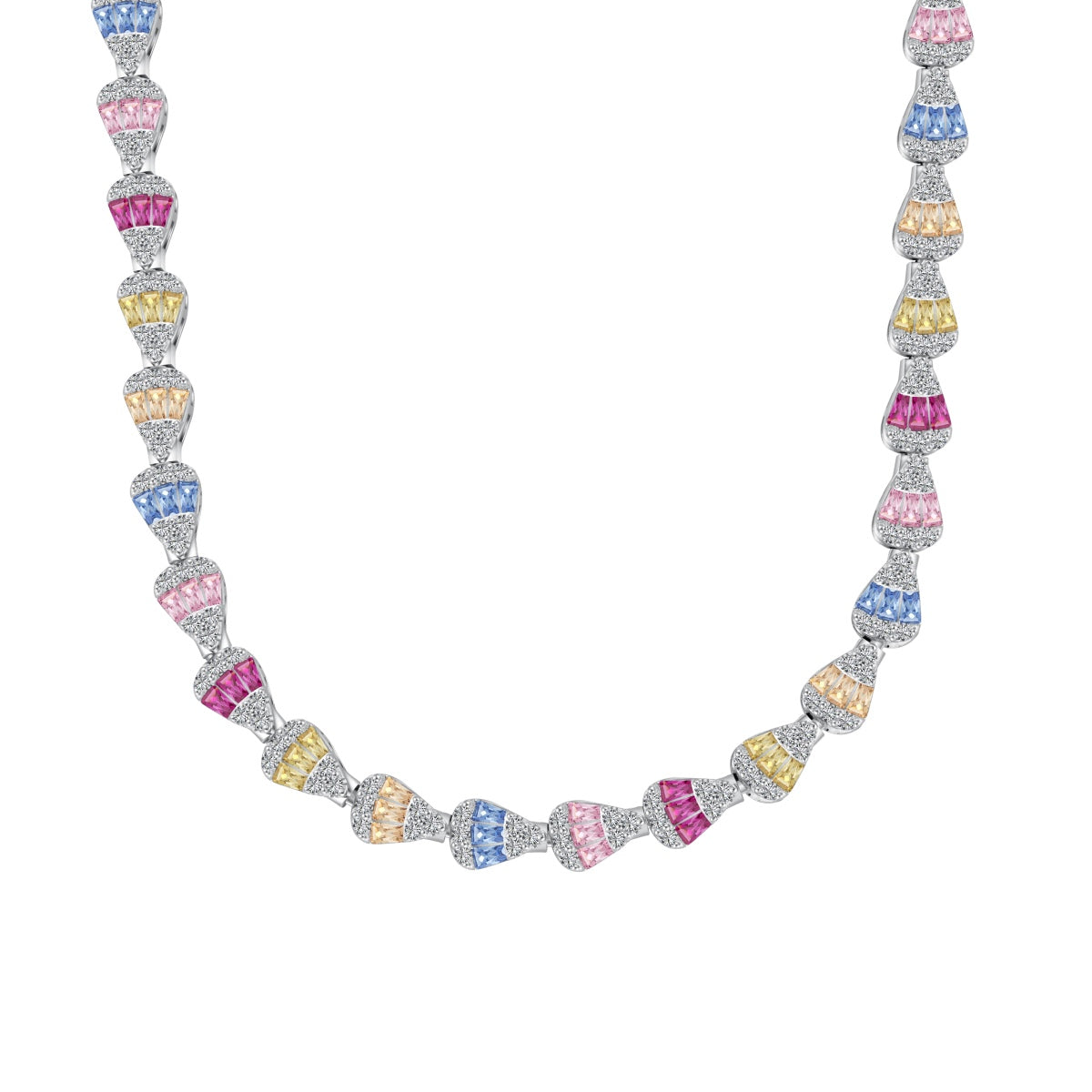 [ECHO ]Radiant Colorful Rainbow Necklace