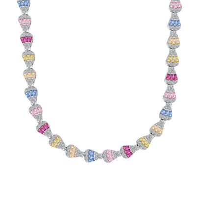 [ECHO ]Radiant Colorful Rainbow Necklace