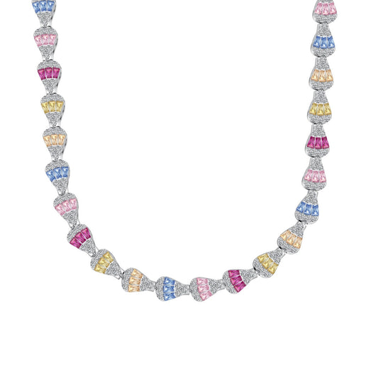 [ECHO ]Radiant Colorful Rainbow Necklace