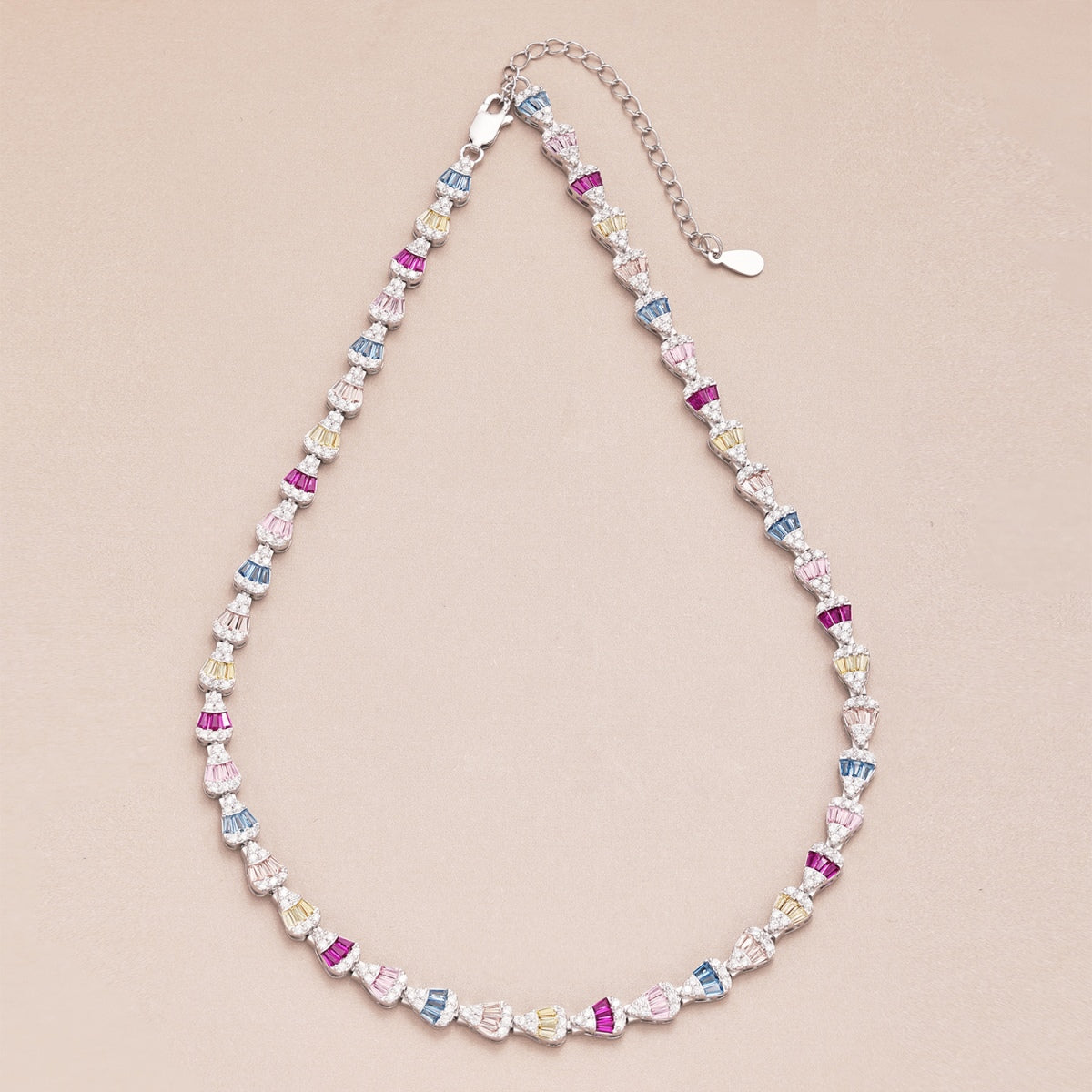 [ECHO ]Radiant Colorful Rainbow Necklace