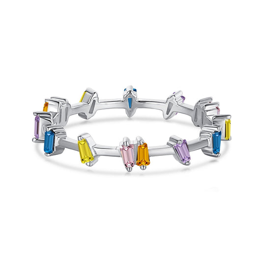 [ECHO ]Unique Trapezoid Cut Daily Ring