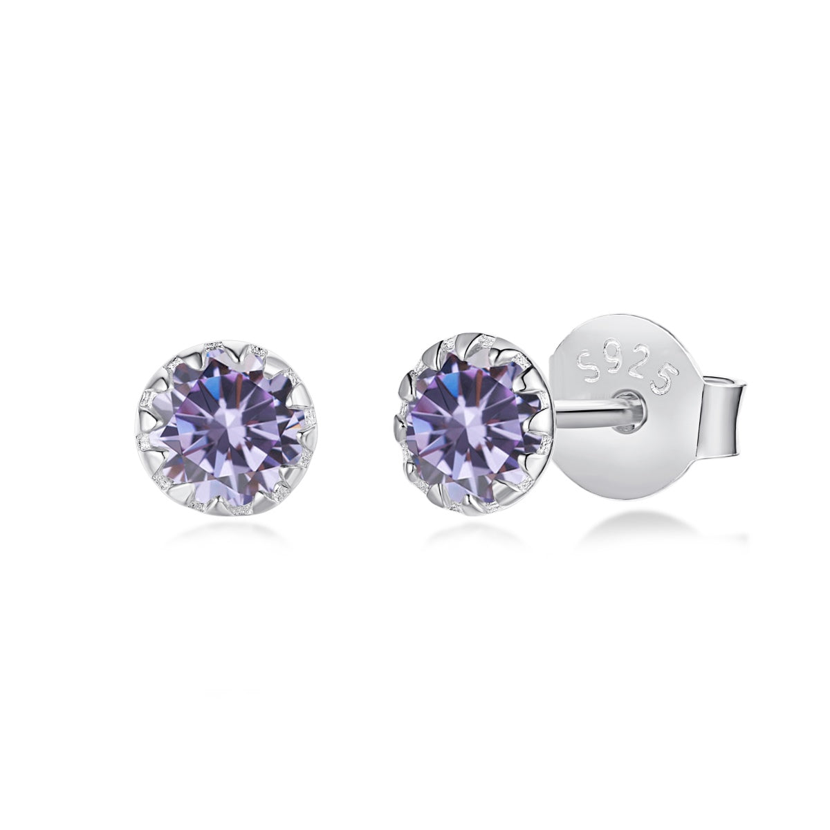 [ECHO ]Sparkling Colorful Round Shape Earrings