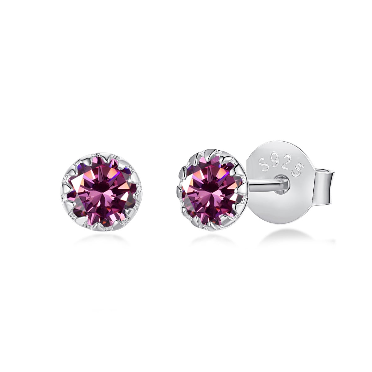 [ECHO ]Sparkling Colorful Round Shape Earrings
