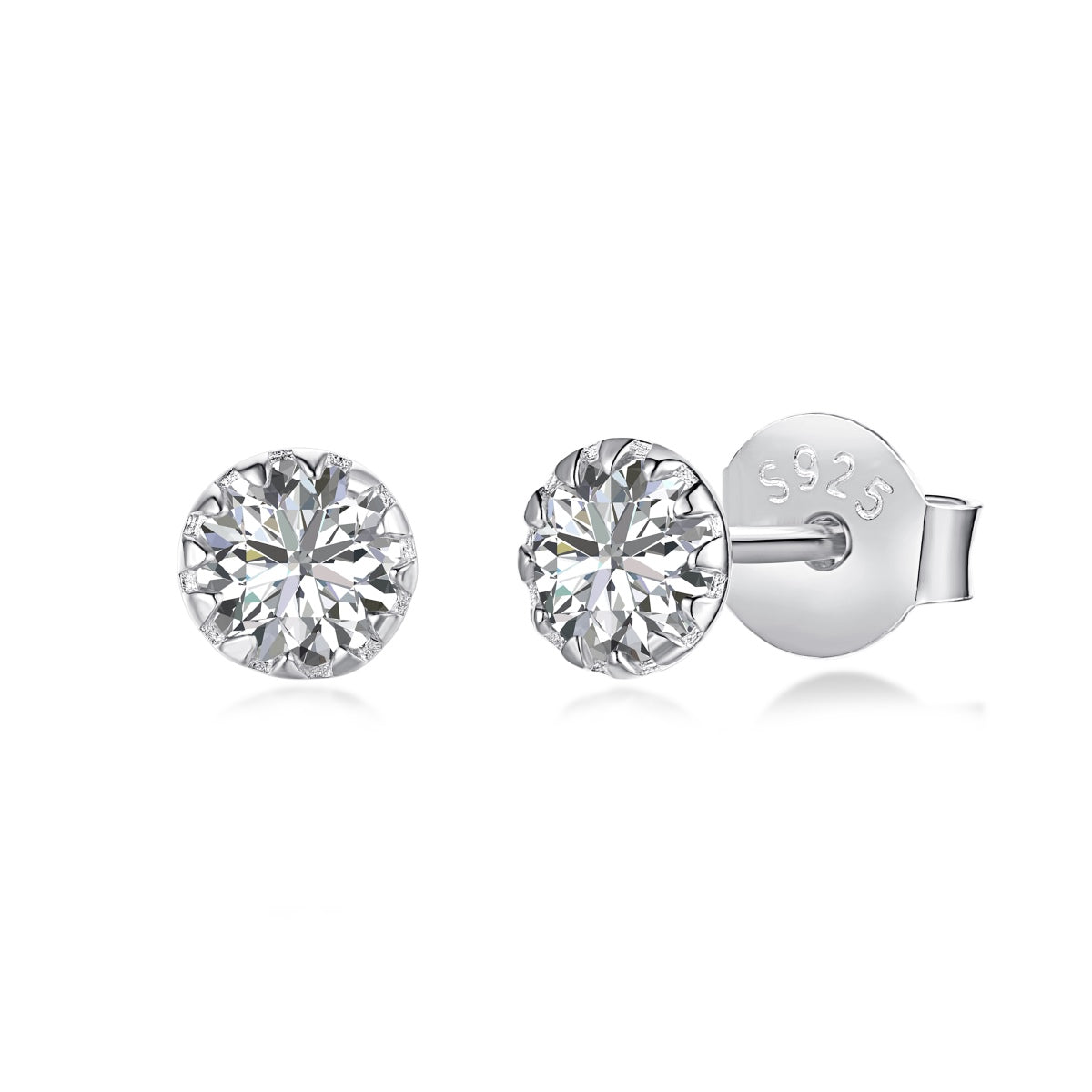 [ECHO ]Sparkling Colorful Round Shape Earrings