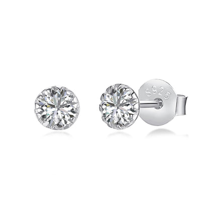 [ECHO ]Sparkling Colorful Round Shape Earrings